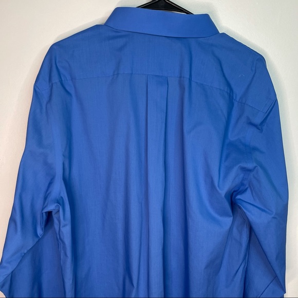 Large Blue Stafford Dress Shirt - Picture 5 of 7